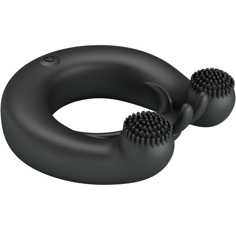 PRETTY LOVE - DAHLIA VIBRATING RING + CLITORIS STIMULATOR 12 VIBRATIONS BLACK 3 PRETTY LOVE - DAHLIA VIBRATING RING + CLITORIS STIMULATOR 12 VIBRATIONS BLACK - obrazek 3