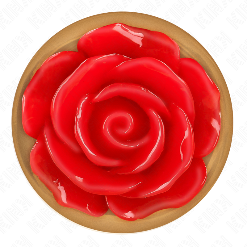 KINK - PINK GOLD ANAL PLUG WITH RED ROSE M 5 KINK - PINK GOLD ANAL PLUG WITH RED ROSE M - obrazek 5