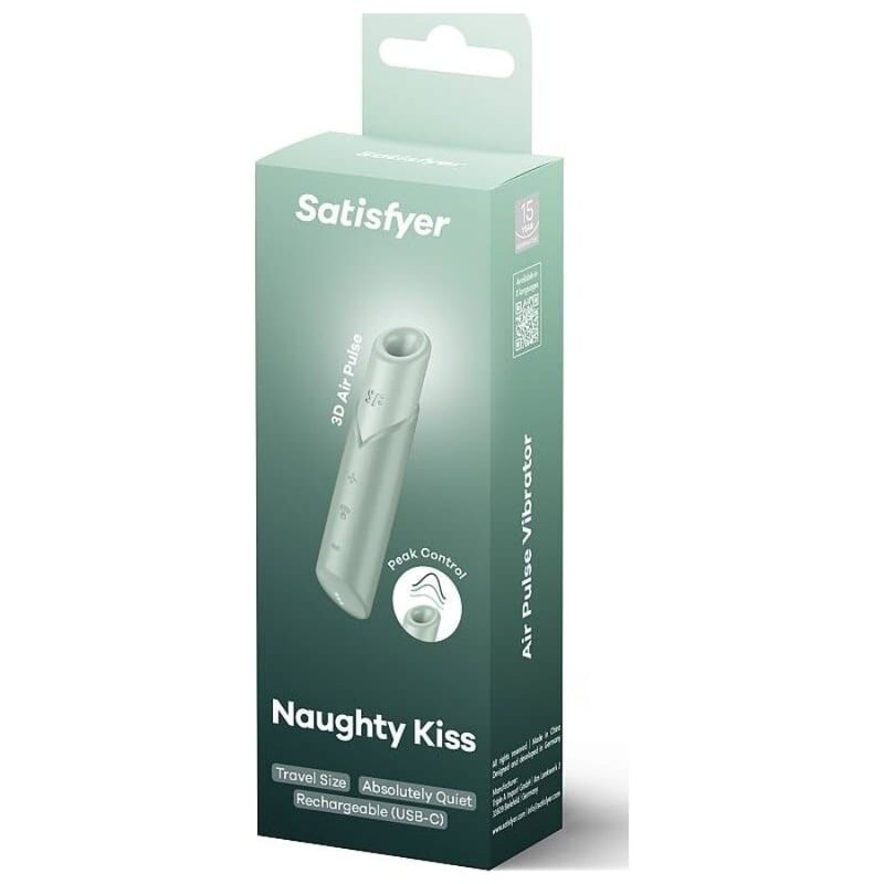 SATISFYER - NAUGHTY KISS WAVE CLITORIS STIMULATOR AQUAMARINE 2 SATISFYER - NAUGHTY KISS WAVE CLITORIS STIMULATOR AQUAMARINE - obrazek 2