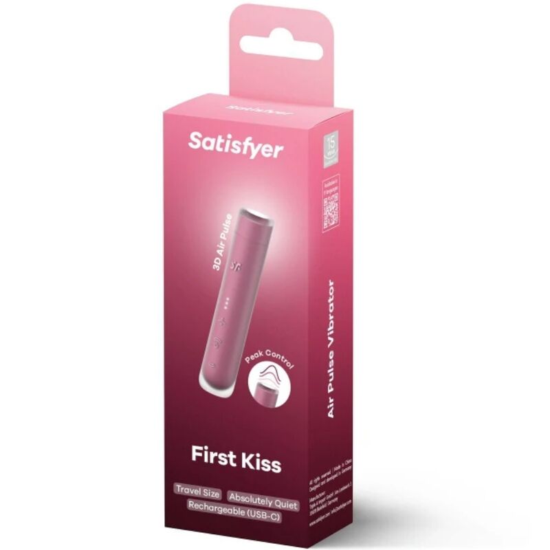 SATISFYER - FIRST KISS WAVE CLITORIS STIMULATOR GARNET 2 SATISFYER - FIRST KISS WAVE CLITORIS STIMULATOR GARNET - obrazek 2