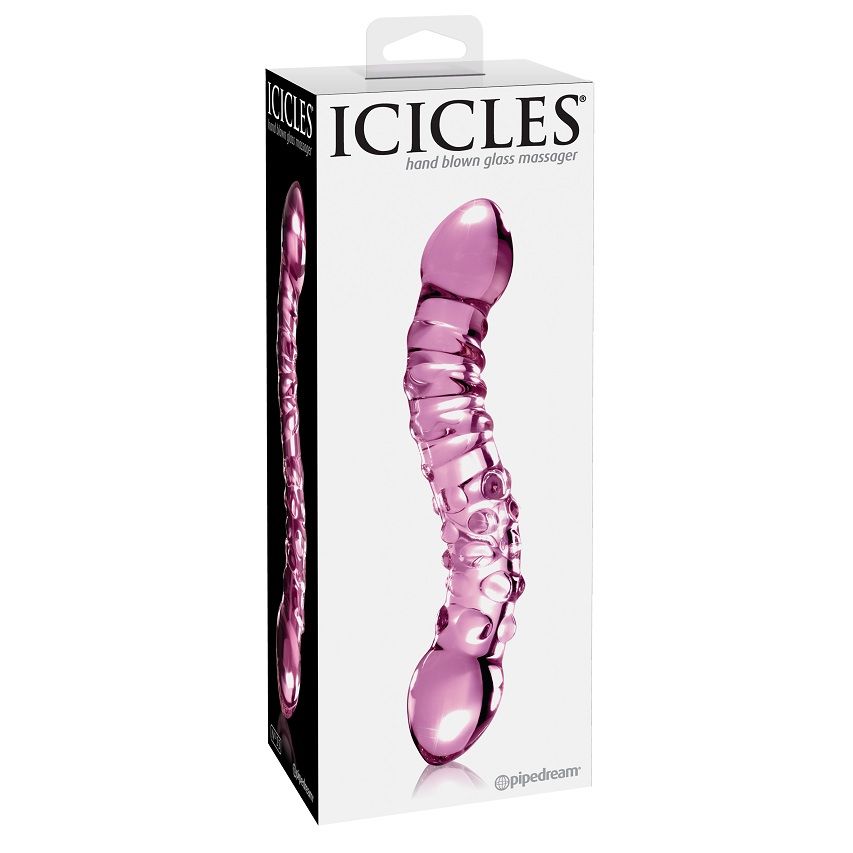 ICICLES - N. 55 GLASS MASSAGER 2 ICICLES - N. 55 GLASS MASSAGER - obrazek 2