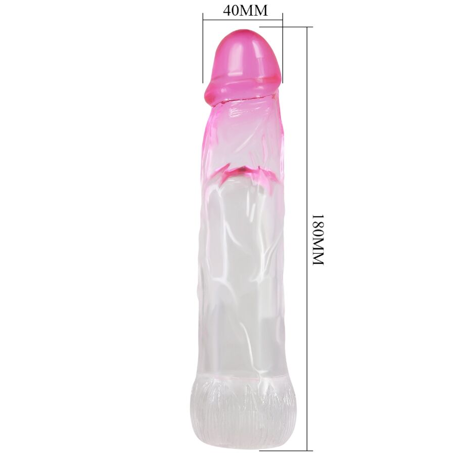 PRETTY LOVE - NERON REALISTIC 6 CM ENLARGEMENT SHEATH FOR PENIS PINK 4 PRETTY LOVE - NERON REALISTIC 6 CM ENLARGEMENT SHEATH FOR PENIS PINK - obrazek 4