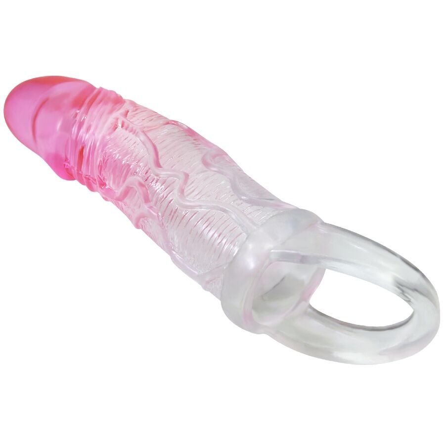 PRETTY LOVE - ODES REALISTIC 2 CM ENLARGEMENT SHEATH FOR PENIS PINK 3 PRETTY LOVE - ODES REALISTIC 2 CM ENLARGEMENT SHEATH FOR PENIS PINK - obrazek 3