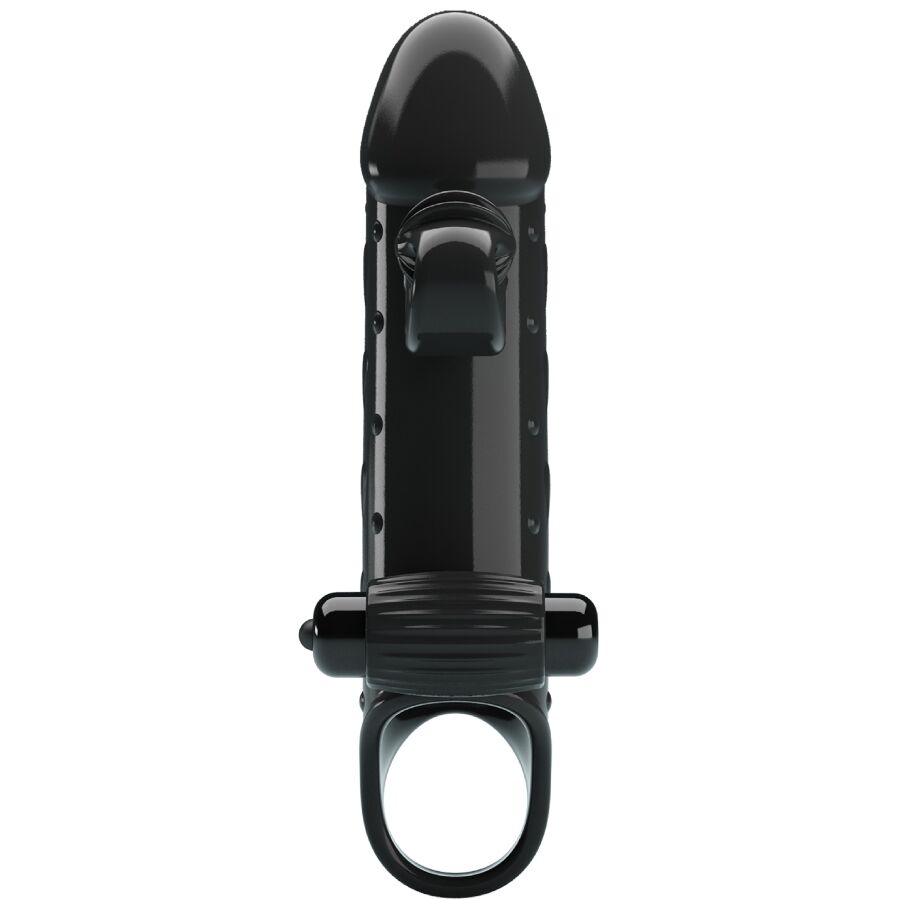 ROMANCE - VIBRATING PENIS SLEEVE BLACK 2 ROMANCE - VIBRATING PENIS SLEEVE BLACK - obrazek 2
