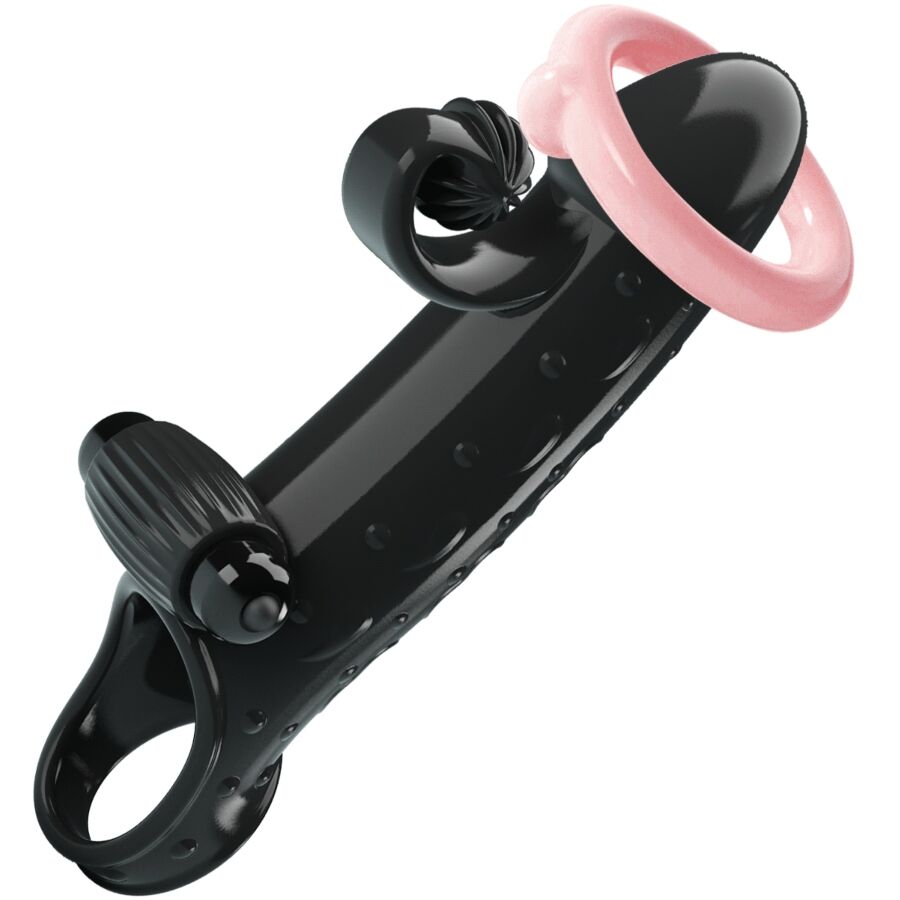 ROMANCE - VIBRATING PENIS SLEEVE BLACK 5 ROMANCE - VIBRATING PENIS SLEEVE BLACK - obrazek 5