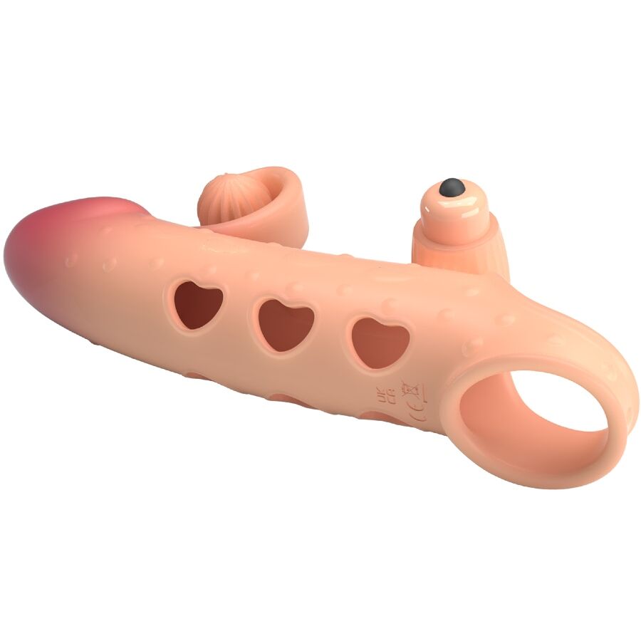 ROMANCE - VIBRATING PENIS SLEEVE NATURAL 3 ROMANCE - VIBRATING PENIS SLEEVE NATURAL - obrazek 3
