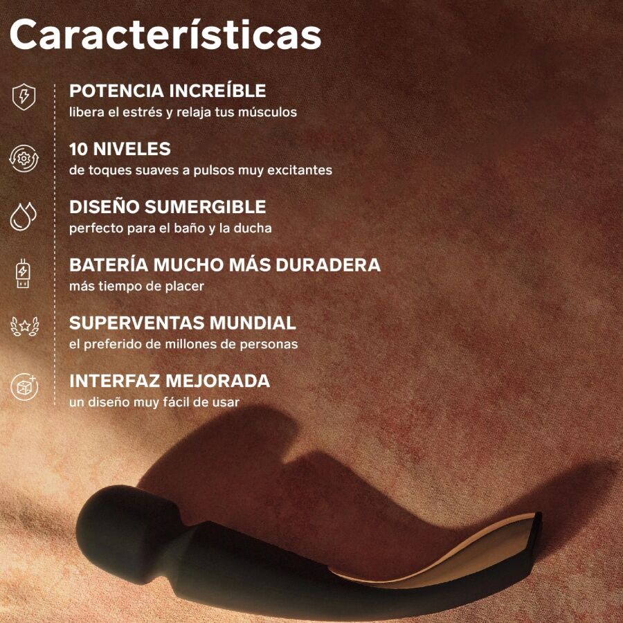 LELO - SMART MEDIUM WAND 2 OCEAN BLUE MASSAGER 5 LELO - SMART MEDIUM WAND 2 OCEAN BLUE MASSAGER - obrazek 5