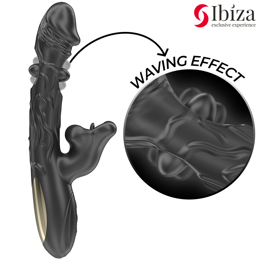 IBIZA - VIBRATOR AND CLITORIS STIMULATOR WITH BITING AND ROTATION EFFECT 3 IBIZA - VIBRATOR AND CLITORIS STIMULATOR WITH BITING AND ROTATION EFFECT - obrazek 3
