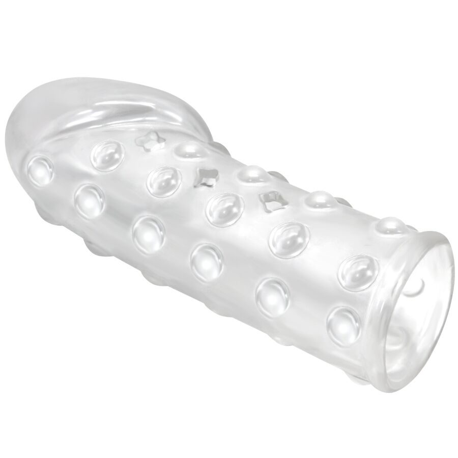 PRETTY LOVE - TIGHT AND VOLUMIZING PENIS SLEEVE TRANSPARENT 3 PRETTY LOVE - TIGHT AND VOLUMIZING PENIS SLEEVE TRANSPARENT - obrazek 3