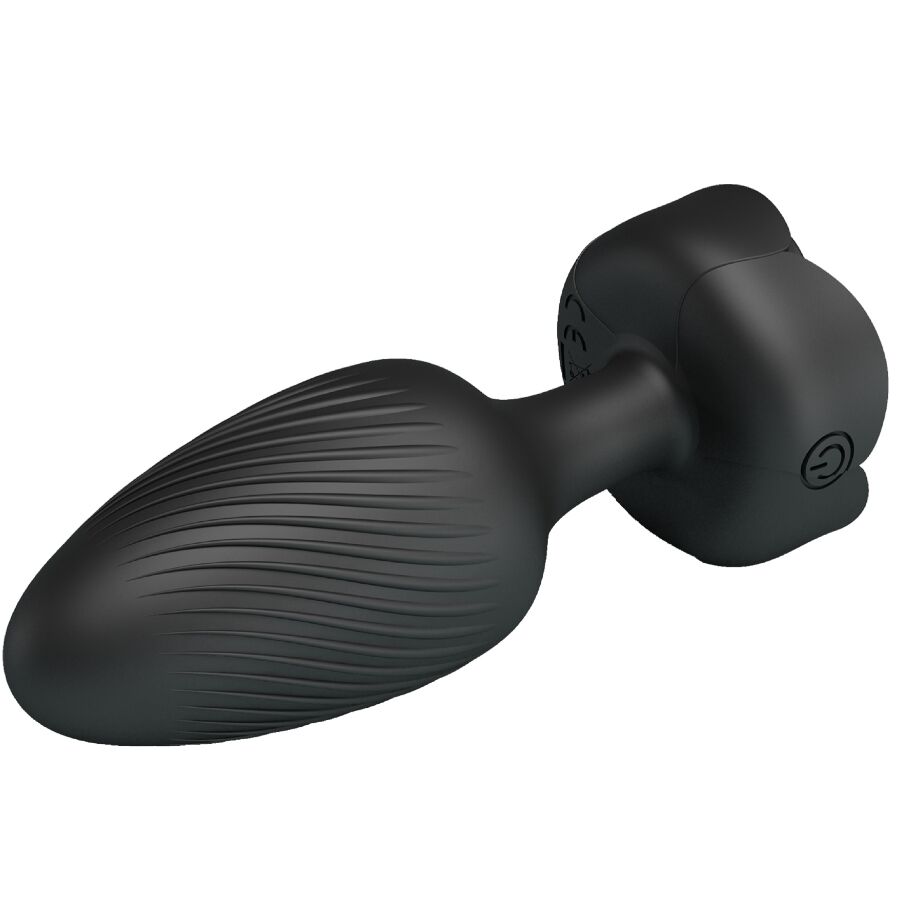 PRETTY LOVE - OSBORN ANAL PLUG WITH LED LIGHT BLACK 9.8 CM 5 PRETTY LOVE - OSBORN ANAL PLUG WITH LED LIGHT BLACK 9.8 CM - obrazek 5