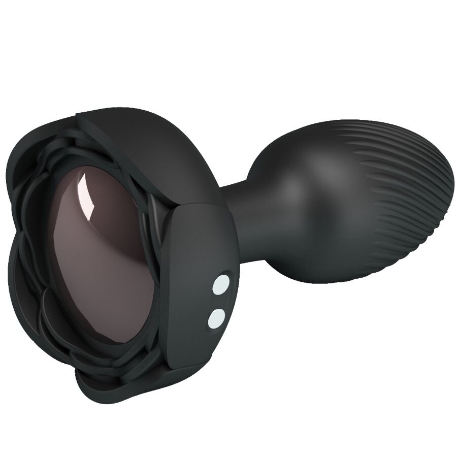 PRETTY LOVE - OLMAN ANAL PLUG WITH LED LIGHT BLACK 8.8 CM 2 PRETTY LOVE - OLMAN ANAL PLUG WITH LED LIGHT BLACK 8.8 CM - obrazek 2