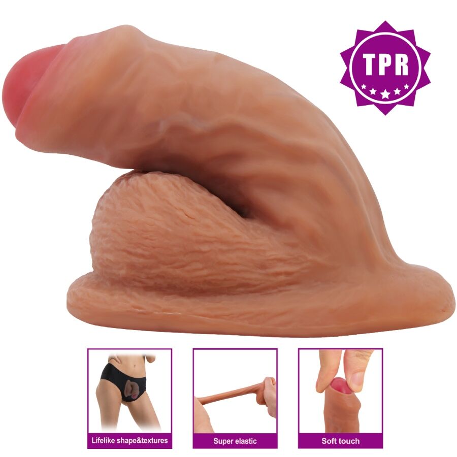 PRETTY LOVE - WARNELL ULTRA REALISTIC AND ELASTIC DILDO 9.5 CM MULATO 5 PRETTY LOVE - WARNELL ULTRA REALISTIC AND ELASTIC DILDO 9.5 CM MULATO - obrazek 5