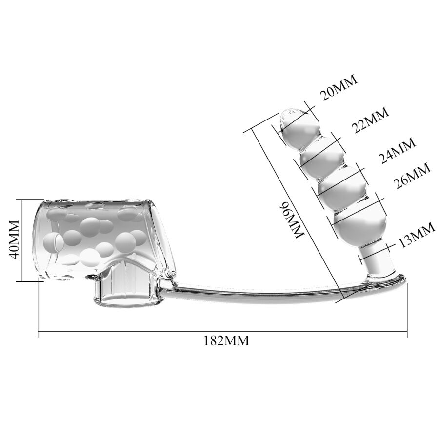 PRETTY LOVE - PENIS SLEEVE WITH ANAL PLUG TRANSPARENT 5 PRETTY LOVE - PENIS SLEEVE WITH ANAL PLUG TRANSPARENT - obrazek 5