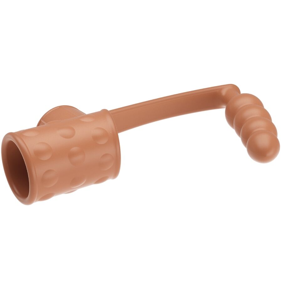 PRETTY LOVE - PENIS SLEEVE WITH ANAL PLUG NATURAL 4 PRETTY LOVE - PENIS SLEEVE WITH ANAL PLUG NATURAL - obrazek 4