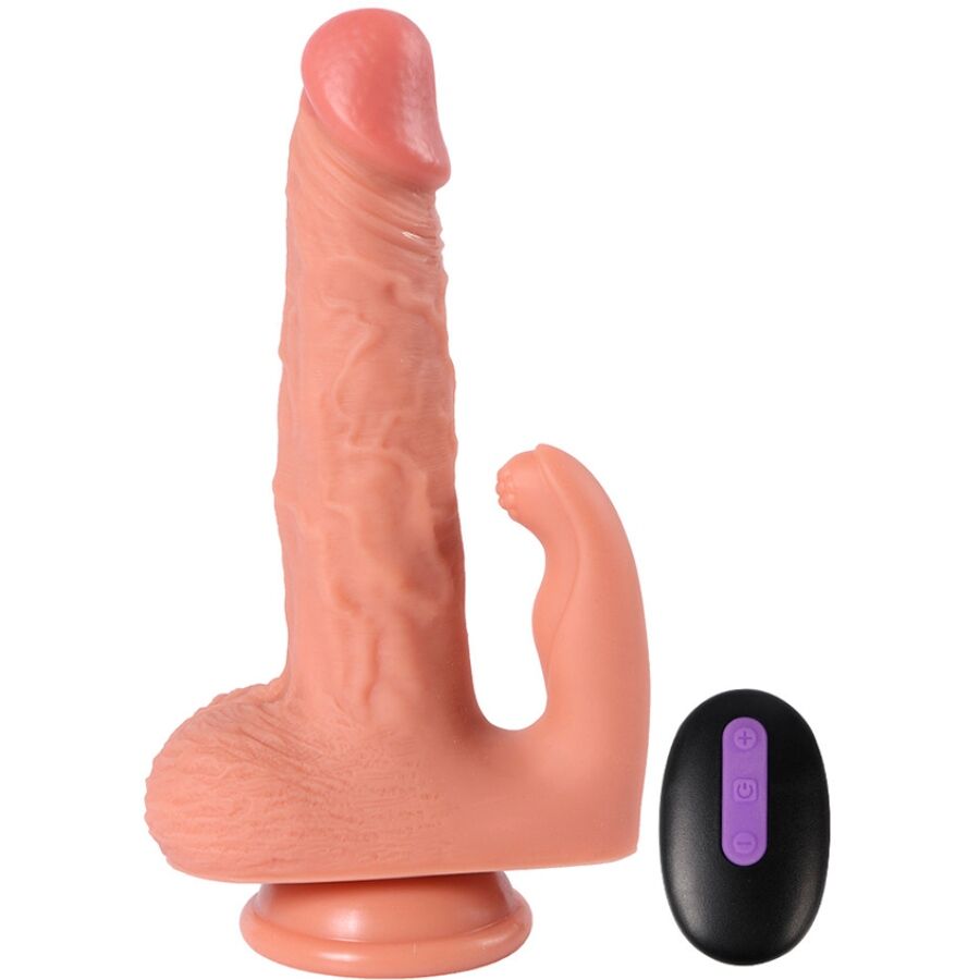 SHEQU - HAYDEN DILDO AND CLITORIS STIMULATOR WITH VIBRATION AND REMOTE CONTROL 16 CM 4 SHEQU - HAYDEN DILDO AND CLITORIS STIMULATOR WITH VIBRATION AND REMOTE CONTROL 16 CM - obrazek 4
