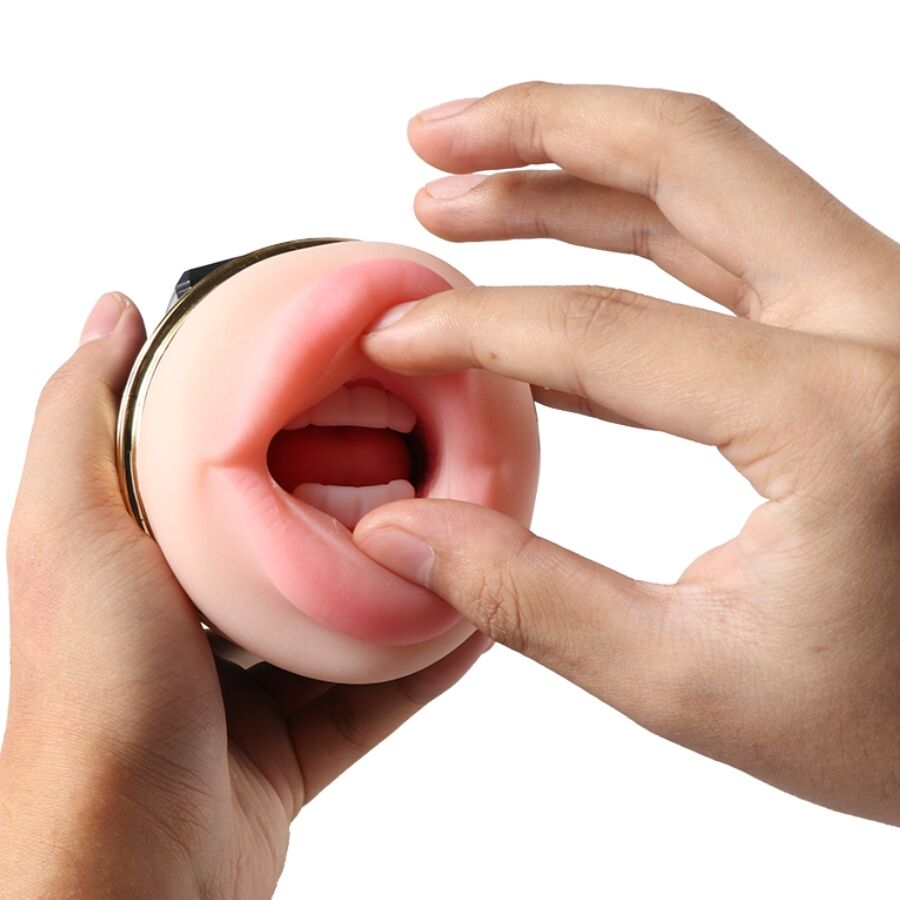 SHEQU - KAY DOUBLE MASTURBATOR WITH DUAL MOUTH AND VAGINA VIBRATION 4 SHEQU - KAY DOUBLE MASTURBATOR WITH DUAL MOUTH AND VAGINA VIBRATION - obrazek 4