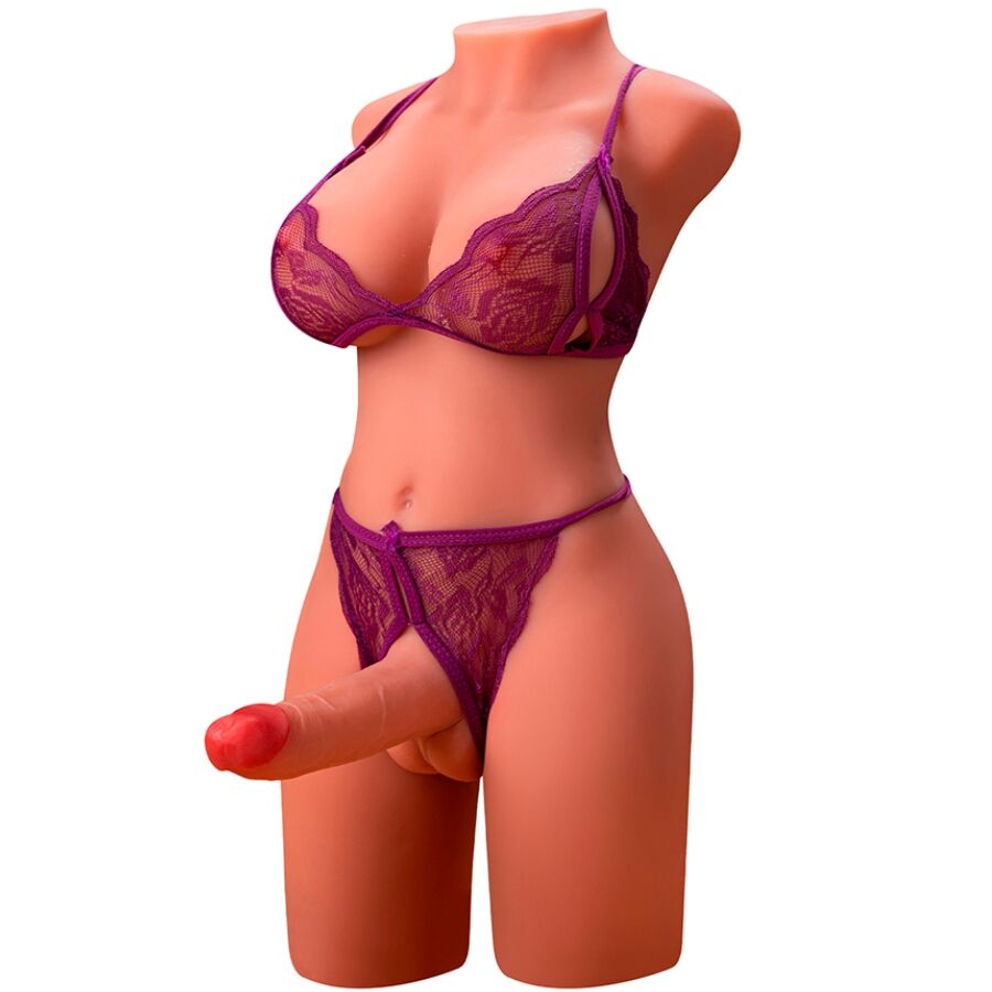 XISE - MIAH LADY BOY FEMALE TORSO WITH DILDO WITH VIBRATION AND THRUSTING 55 CM 4 XISE - MIAH LADY BOY FEMALE TORSO WITH DILDO WITH VIBRATION AND THRUSTING 55 CM - obrazek 4