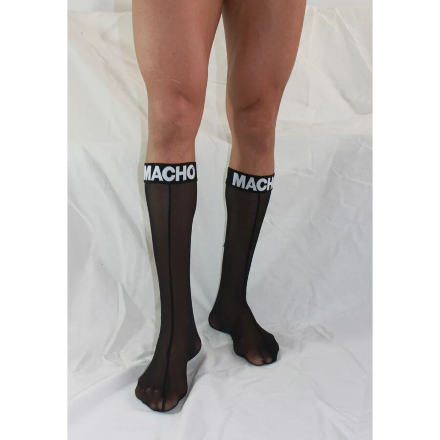 MACHO - THIN SOCKS ONE SIZE BLACK 4 MACHO - THIN SOCKS ONE SIZE BLACK - obrazek 4