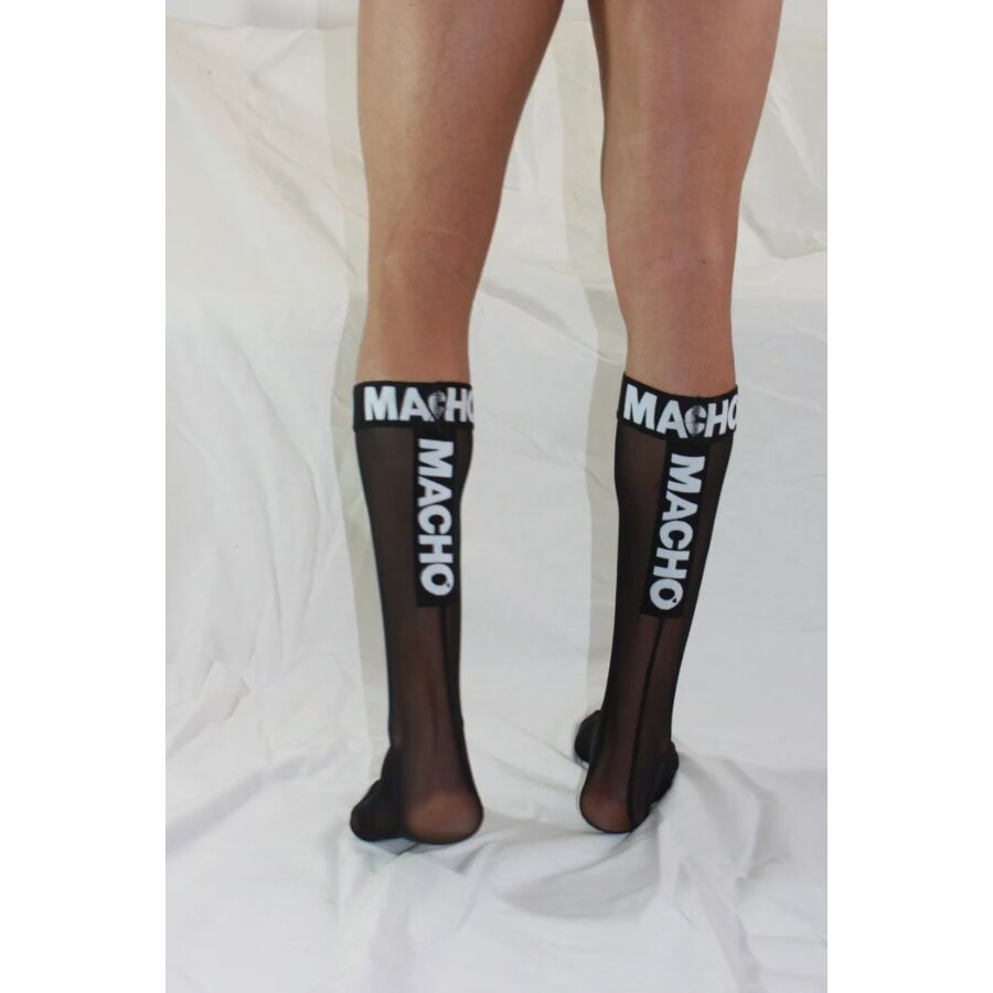 MACHO - THIN SOCKS ONE SIZE BLACK 5 MACHO - THIN SOCKS ONE SIZE BLACK - obrazek 5