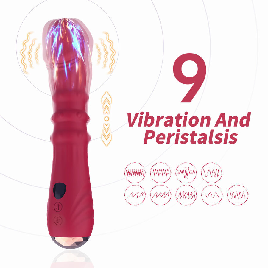 ARMONY - THERMO-ADJUSTABLE POINT A STIMULATOR VIBRATOR DILDO RED 3 ARMONY - THERMO-ADJUSTABLE POINT A STIMULATOR VIBRATOR DILDO RED - obrazek 3