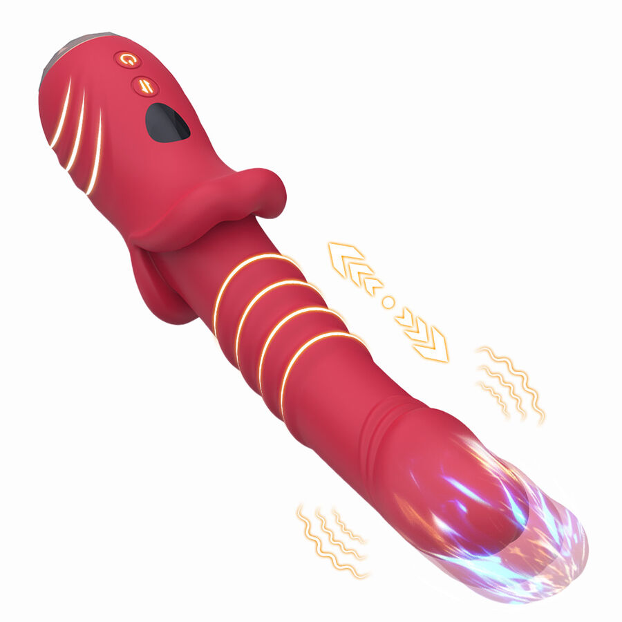 ARMONY - POINT A STIMULATING VIBRATOR DILDO RED 2 ARMONY - POINT A STIMULATING VIBRATOR DILDO RED - obrazek 2