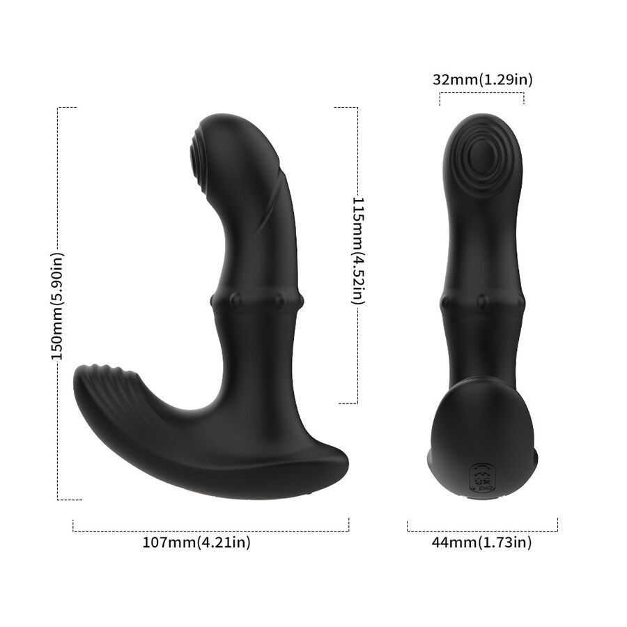 ARMONY - ANAL PROSTATE VIBRATOR REMOTE CONTROL BLACK 5 ARMONY - ANAL PROSTATE VIBRATOR REMOTE CONTROL BLACK - obrazek 5