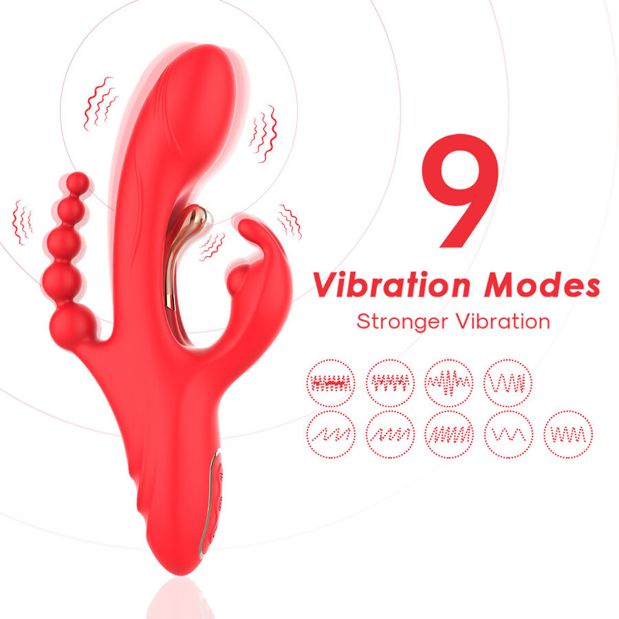 ARMONY - G-SPOT AND CLITORIS STIMULATOR VIBRATOR RED 3 ARMONY - G-SPOT AND CLITORIS STIMULATOR VIBRATOR RED - obrazek 3
