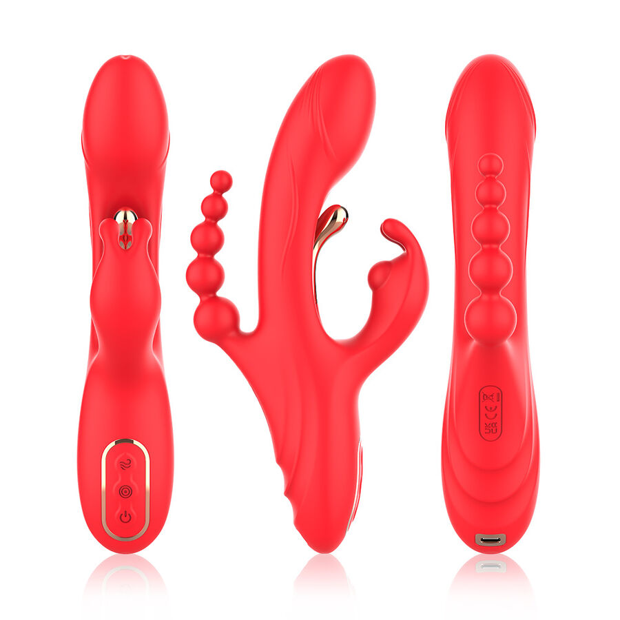ARMONY - G-SPOT AND CLITORIS STIMULATOR VIBRATOR RED 5 ARMONY - G-SPOT AND CLITORIS STIMULATOR VIBRATOR RED - obrazek 5