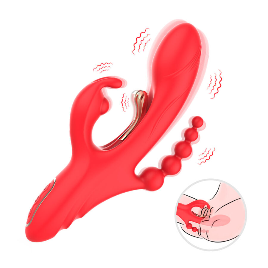 ARMONY - G-SPOT AND CLITORIS STIMULATOR VIBRATOR RED 2 ARMONY - G-SPOT AND CLITORIS STIMULATOR VIBRATOR RED - obrazek 2