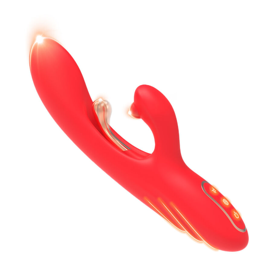 ARMONY - G-SPOT AND CLITORIS STIMULATOR VIBRATOR WITH OSCILLATING TONGUE RED 2 ARMONY - G-SPOT AND CLITORIS STIMULATOR VIBRATOR WITH OSCILLATING TONGUE RED - obrazek 2
