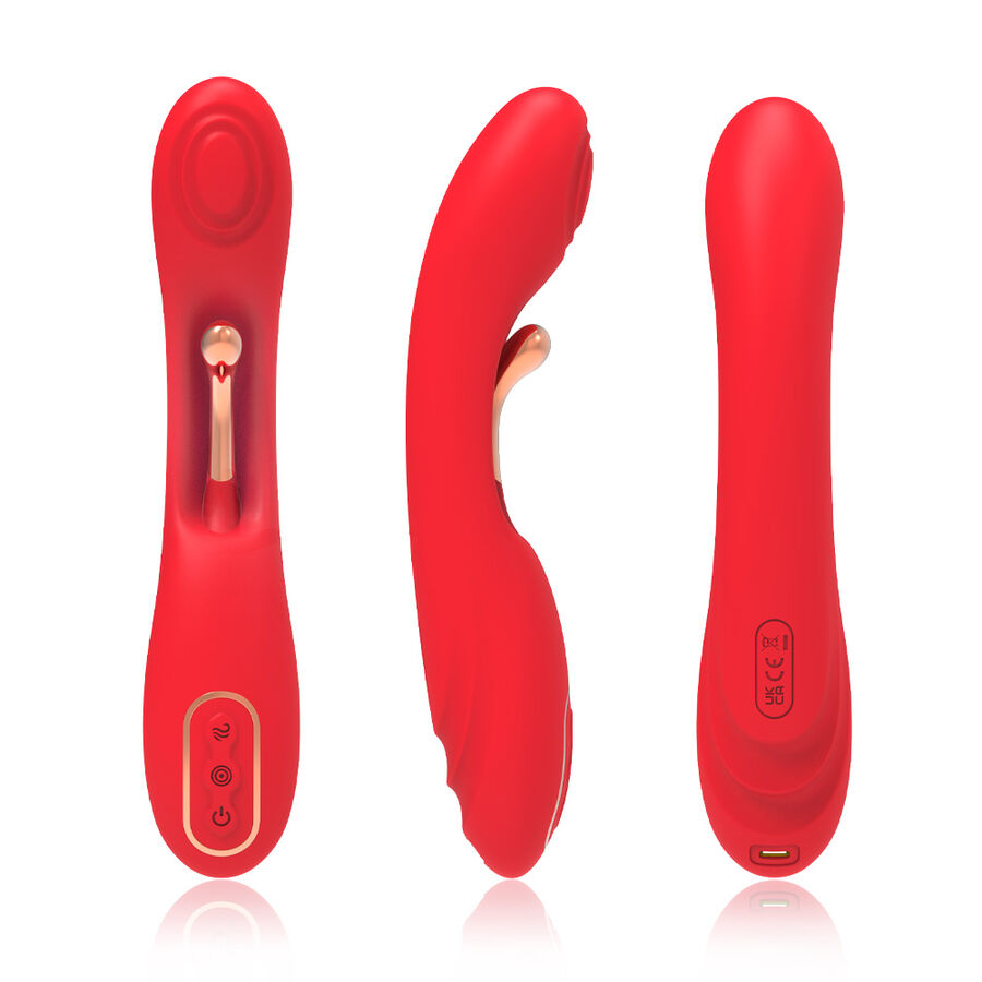ARMONY - VIBRATOR WITH OSCILLATING TONGUE RED 3 ARMONY - VIBRATOR WITH OSCILLATING TONGUE RED - obrazek 3