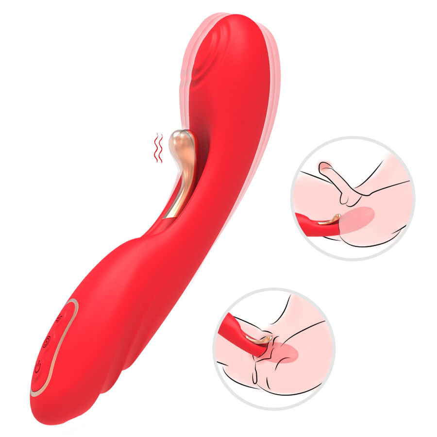 ARMONY - VIBRATOR WITH OSCILLATING TONGUE RED 2 ARMONY - VIBRATOR WITH OSCILLATING TONGUE RED - obrazek 2