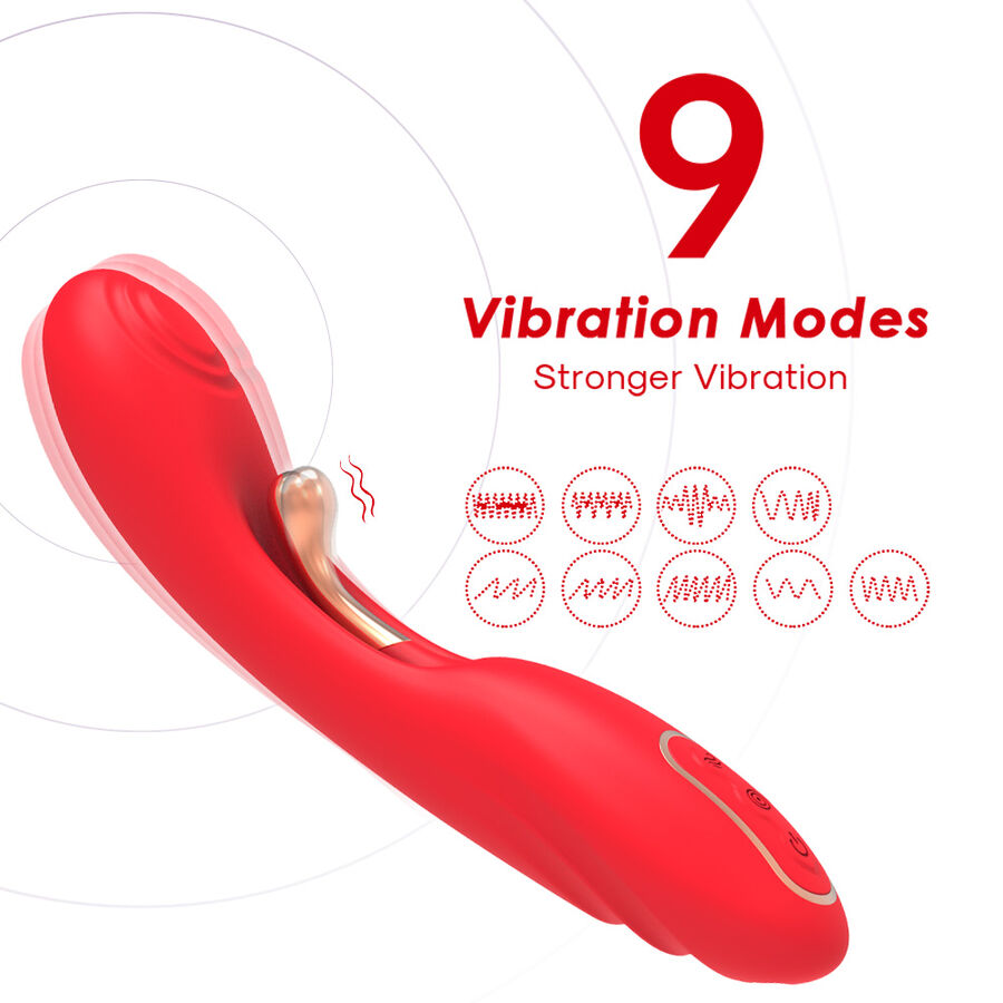 ARMONY - VIBRATOR WITH OSCILLATING TONGUE RED 4 ARMONY - VIBRATOR WITH OSCILLATING TONGUE RED - obrazek 4