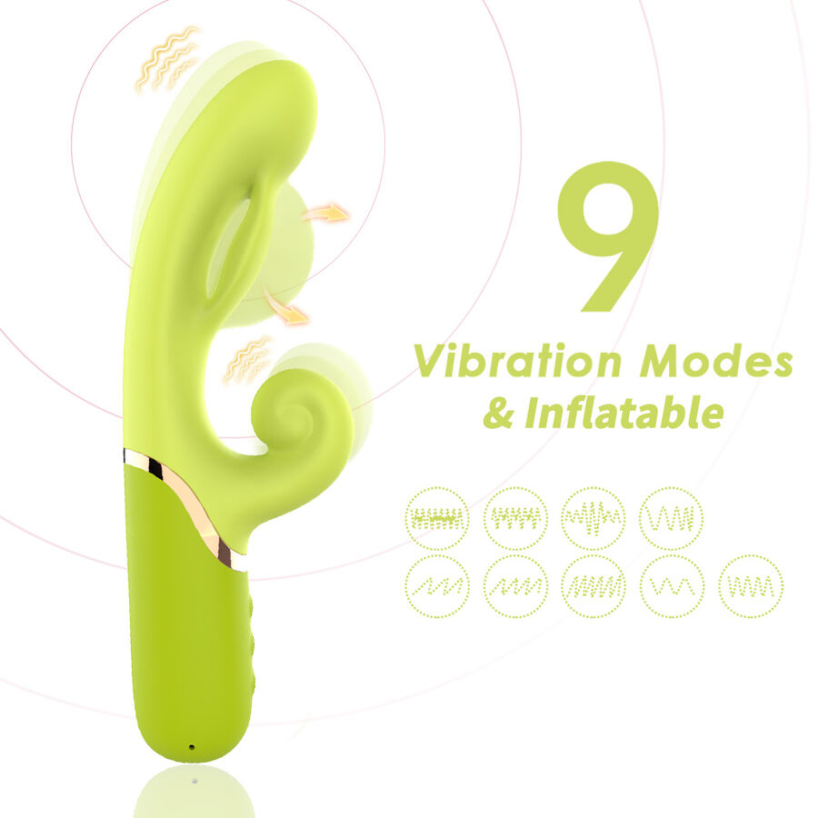 ARMONY - INFLABE POINT A TO STIMULATOR VIBRATOR GREEN 3 ARMONY - INFLABE POINT A TO STIMULATOR VIBRATOR GREEN - obrazek 3