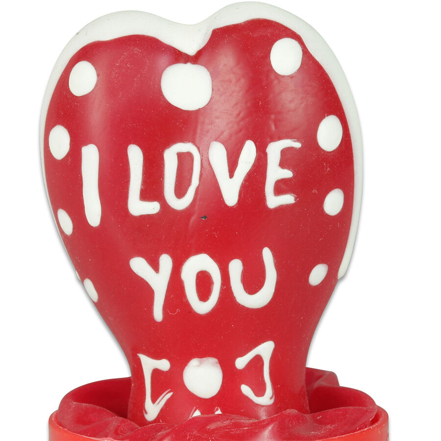 CONDOMERIE - HANDPAINTED NOVELTY CONDOMS HEART - I LOVE YOU MODEL 1 2 CONDOMERIE - HANDPAINTED NOVELTY CONDOMS HEART - I LOVE YOU MODEL 1 - obrazek 2