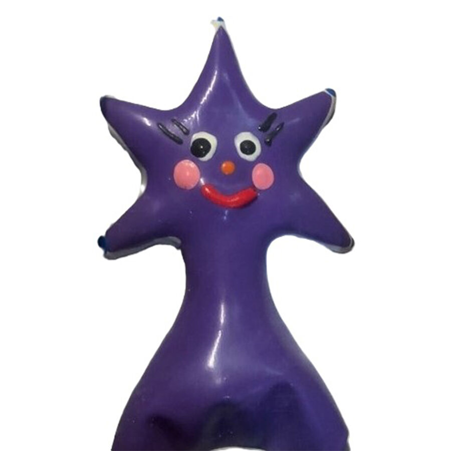 CONDOMERIE - HANDPAINTED NOVELTY CONDOMS HAPPY STAR XL