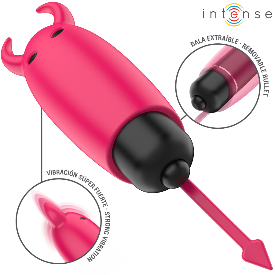 INTENSE - SCARLET VIBRATING BULLET RED DEMON 9.3 X 2.4 CM 4 INTENSE - SCARLET VIBRATING BULLET RED DEMON 9.3 X 2.4 CM - obrazek 4