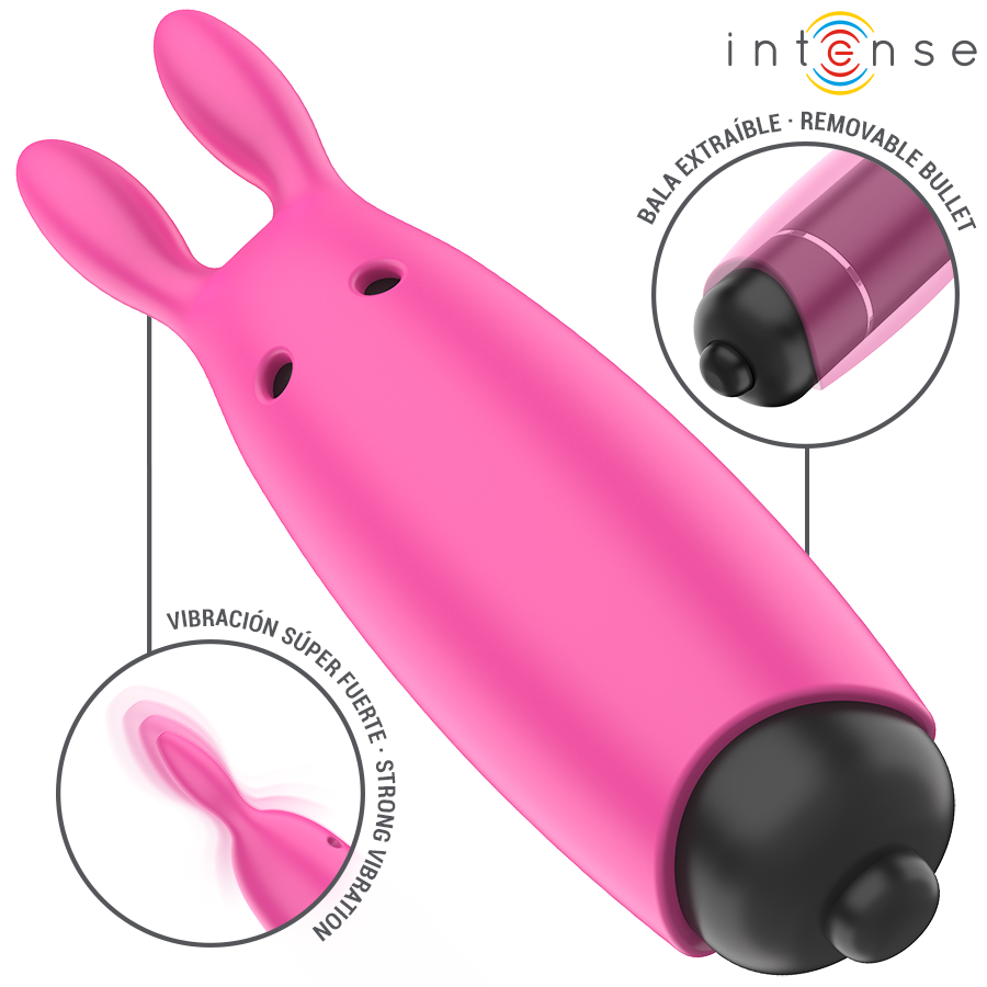 INTENSE - HOPPER PINK VIBRATING BULLET 8.3 X 2.4 CM 4 INTENSE - HOPPER PINK VIBRATING BULLET 8.3 X 2.4 CM - obrazek 4