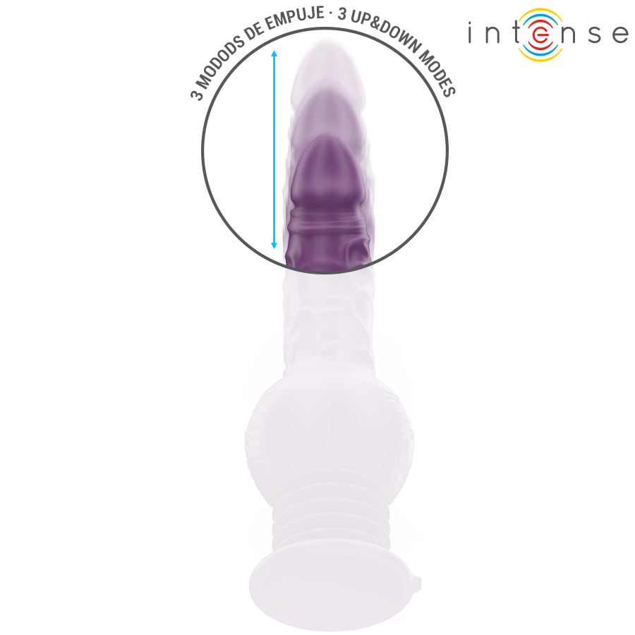 INTENSE - TATUM MULTIFUNCTION VIBRATOR WITH UP AND DOWN VIBRATION 24 CM PURPLE 4 INTENSE - TATUM MULTIFUNCTION VIBRATOR WITH UP AND DOWN VIBRATION 24 CM PURPLE - obrazek 4