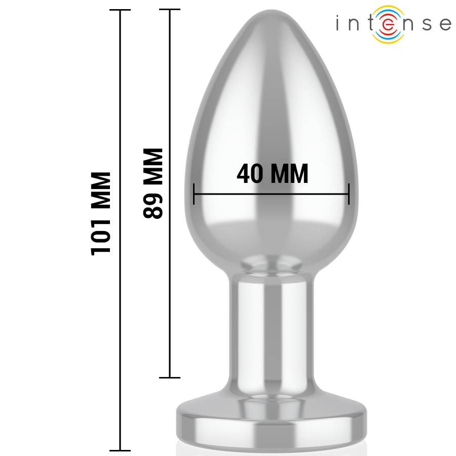 INTENSE - ANAL PLUG 10 VIBRATIONS METAL WITH REMOTE CONTROL L 5 INTENSE - ANAL PLUG 10 VIBRATIONS METAL WITH REMOTE CONTROL L - obrazek 5