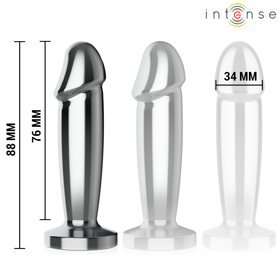 INTENSE - ANAL PLUG 10 VIBRATIONS METAL DILDO WITH REMOTE CONTROL S 5 INTENSE - ANAL PLUG 10 VIBRATIONS METAL DILDO WITH REMOTE CONTROL S - obrazek 5