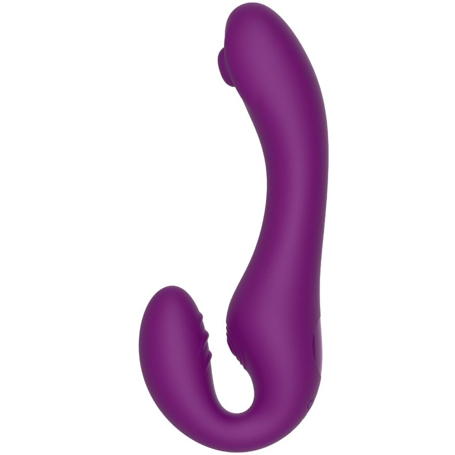 XOCOON - 2 IN 1 STRAPLESS STRAP-ON VIBRATOR WITH REMOTE CONTROL PURPLE 5 XOCOON - 2 IN 1 STRAPLESS STRAP-ON VIBRATOR WITH REMOTE CONTROL PURPLE - obrazek 5