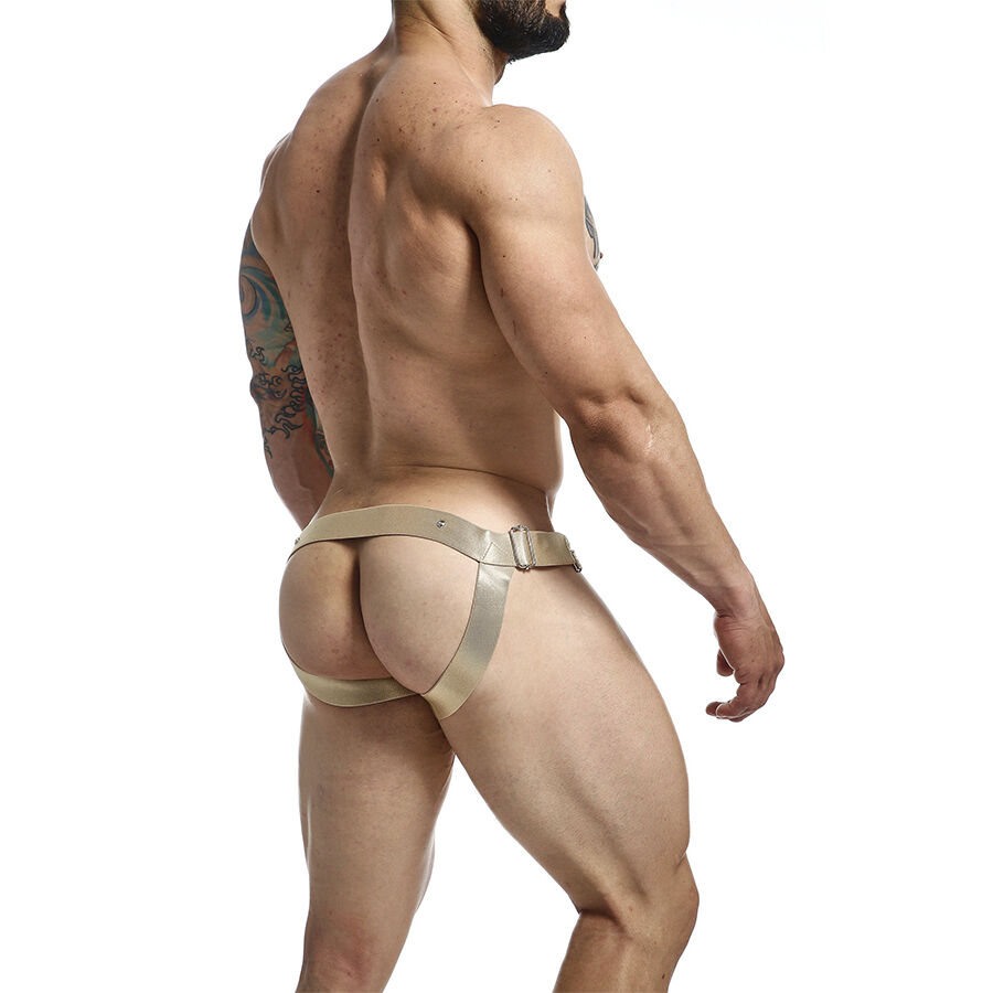 MOB - DNGEON JOCKSTRAP GOLDEN COCK RING ONE SIZE 4 MOB - DNGEON JOCKSTRAP GOLDEN COCK RING ONE SIZE - obrazek 4