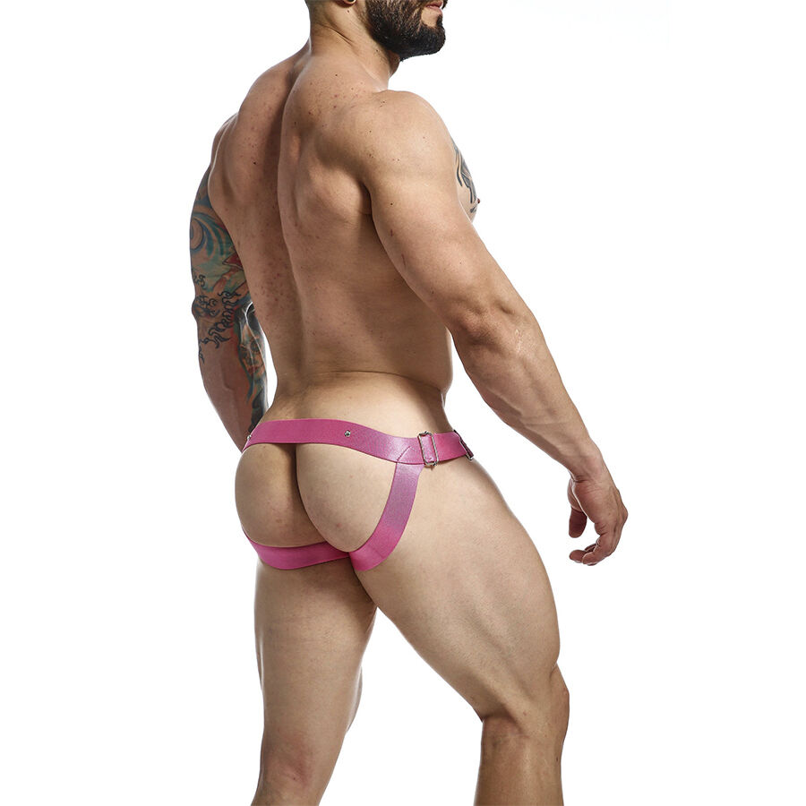 MOB - DNGEON JOCKSTRAP PINK COCK RING ONE SIZE 4 MOB - DNGEON JOCKSTRAP PINK COCK RING ONE SIZE - obrazek 4