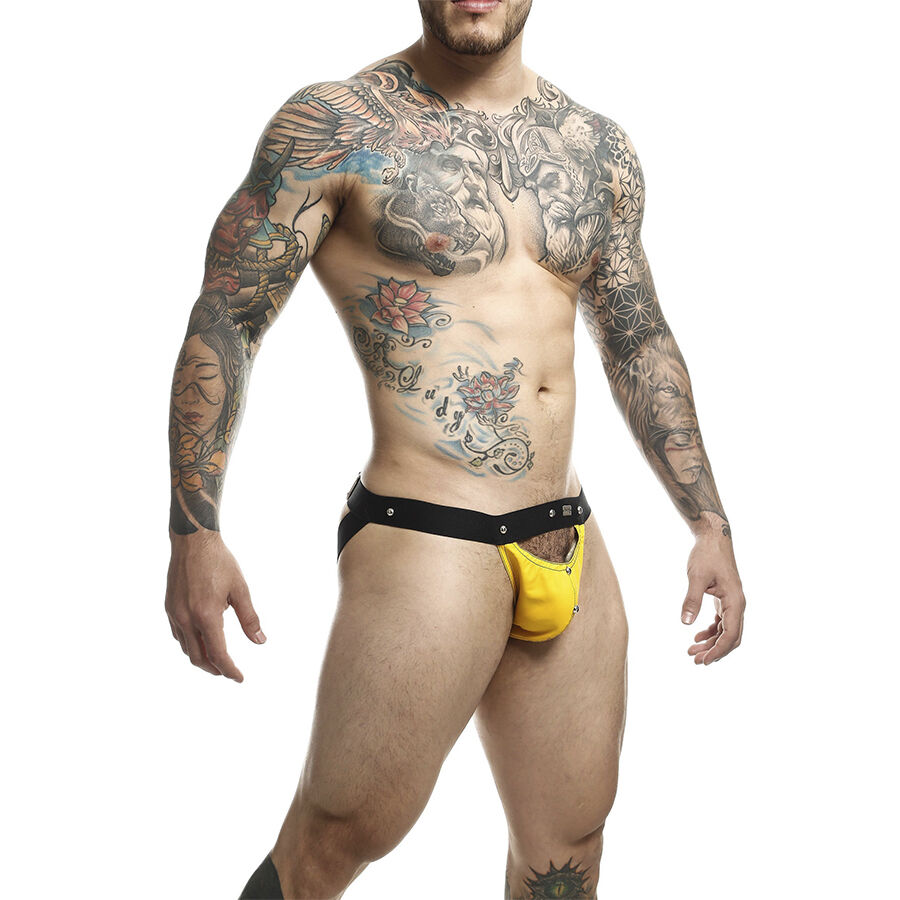 MOB - DNGEON JOCKSTRAP YELLOW SPORTSMAN ONE SIZE 3 MOB - DNGEON JOCKSTRAP YELLOW SPORTSMAN ONE SIZE - obrazek 3