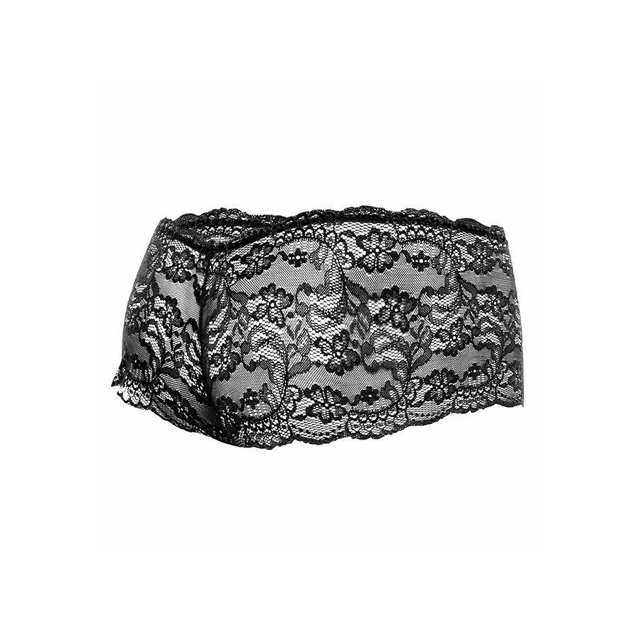 MOB - BLACK LACE BOXER SIZE L/XL 4 MOB - BLACK LACE BOXER SIZE L/XL - obrazek 4