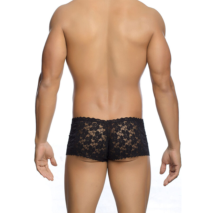 MOB - BLACK LACE BOXER SIZE L/XL 3 MOB - BLACK LACE BOXER SIZE L/XL - obrazek 3