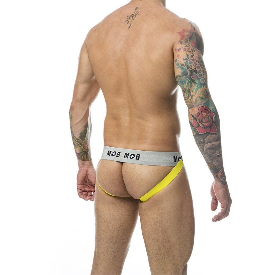 MOB - CLASSIC JOCK STRIPE YELLOW SIZE L 4 MOB - CLASSIC JOCK STRIPE YELLOW SIZE L - obrazek 4