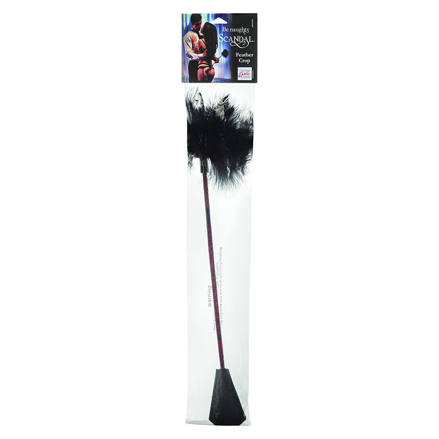 CALEXOTICS - SCANDAL BLACK FEATHER WHIP 2 CALEXOTICS - SCANDAL BLACK FEATHER WHIP - obrazek 2