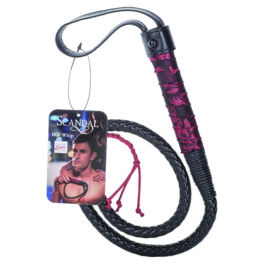 CALEXOTICS - SCANDAL BLACK BULL TAIL WHIP 2 CALEXOTICS - SCANDAL BLACK BULL TAIL WHIP - obrazek 2